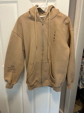 1987 angel number zip up hoodie